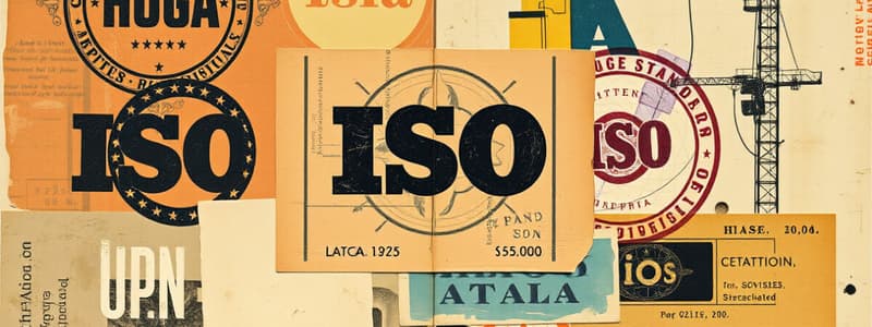 ISO Standards and Certifications Quiz