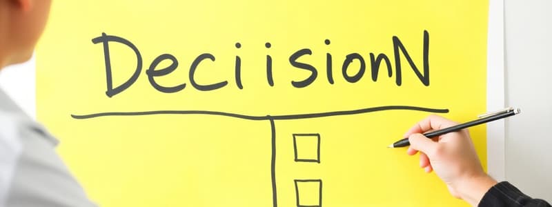 Decision-Making Process Overview