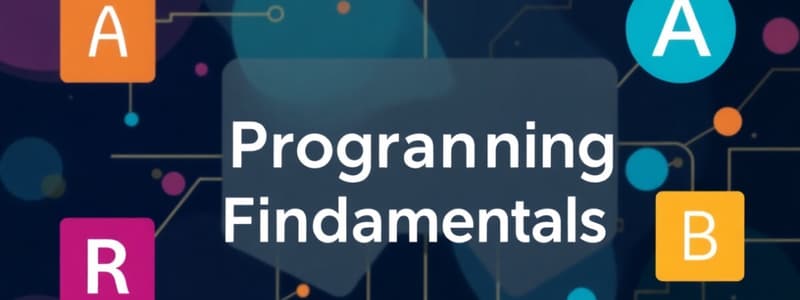 Introducción a la Programación