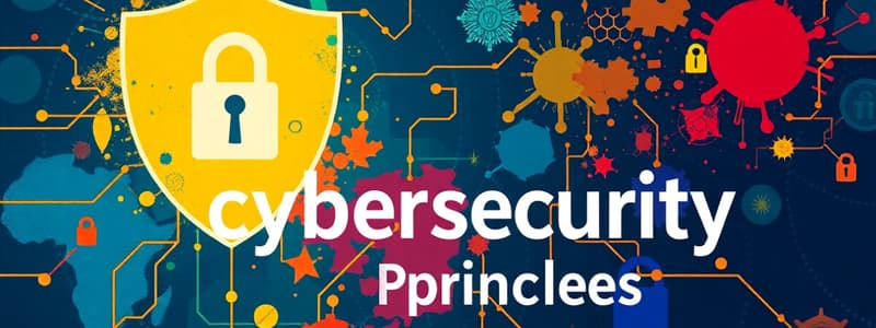 Cybersecurity Principles Quiz