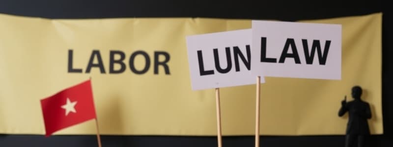 Derecho del Trabajo: Finalidad, Origen y Sindicatos