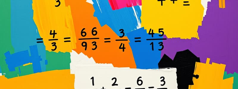 Rational Numbers and Operations Quiz