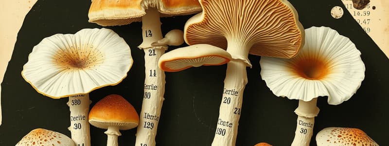 Fungi Classification and Structure Quiz