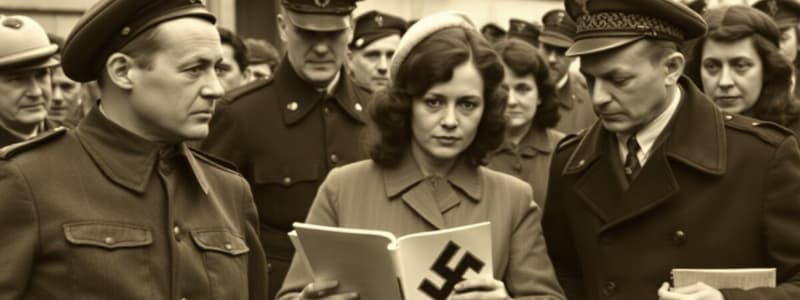 Character Interactions during Nazi Occupation