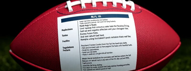 NFL Football Rules Quiz