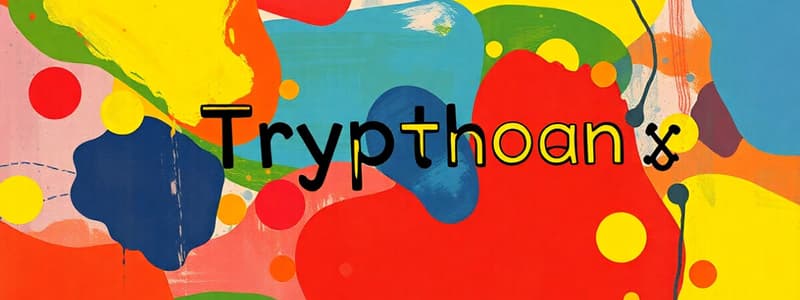 Hormone Classification: Tryptophan Derivatives