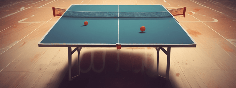 Table Tennis Table Specifications