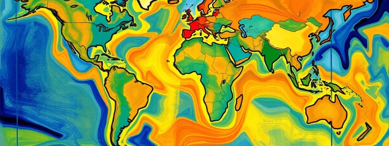 Label the Oceans Map Diagram