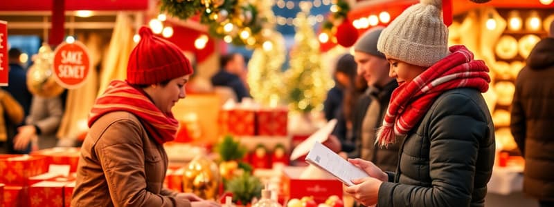 Arbeit auf dem Weihnachtsmarkt