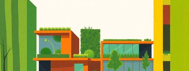 Sustainability and Green Buildings