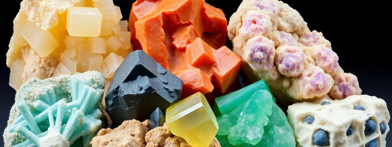 Tipos de Minerales y Propiedades Físicas