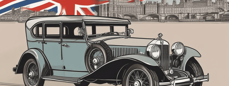 British History 1920s-1930s: Politics and Society