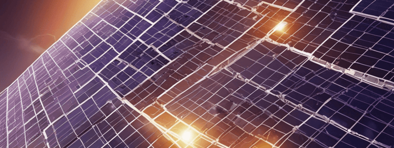 Solar Photovoltaic Cells: Principle and Construction