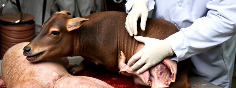 Antemortem Inspection in Slaughter Animals