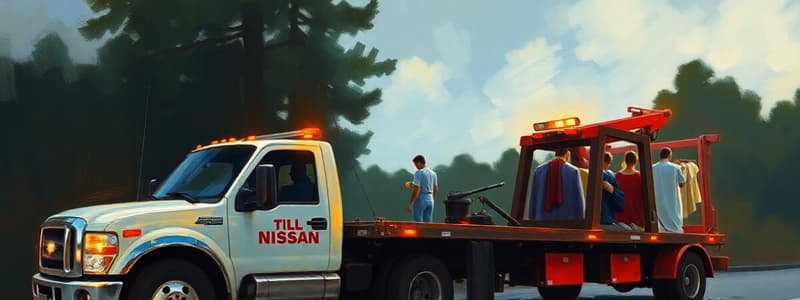 Nissan Towing Service Guidelines