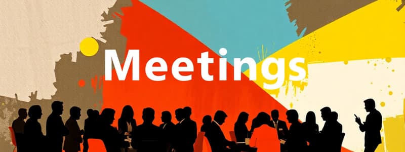 Meetings Industry Overview Quiz