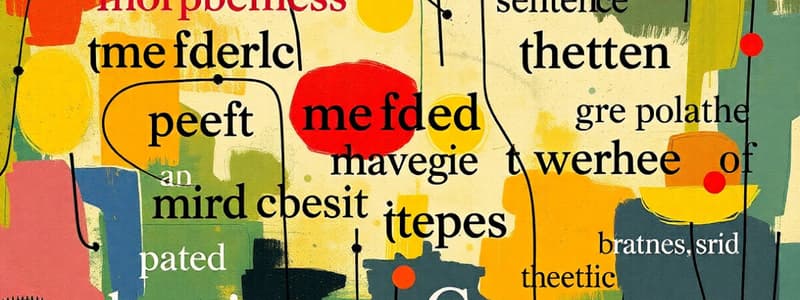 Morphemes and Sentence Types