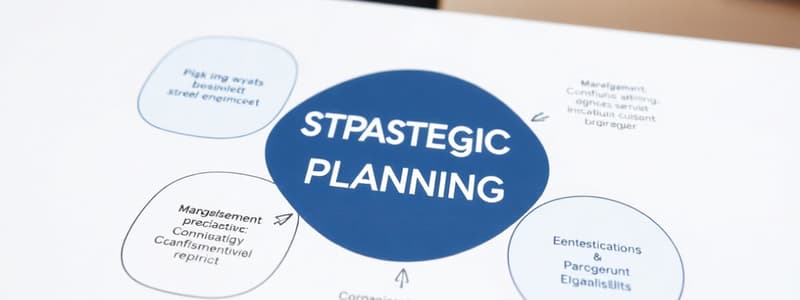 Management and Strategic Planning Overview