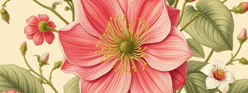 Flower Structure and Types Quiz