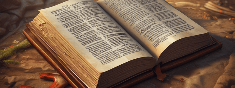 The Bible: Importance, Historical Accuracy, and Influence Quiz