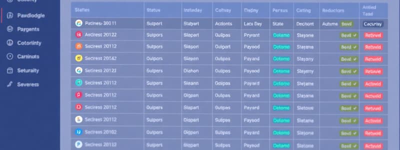 Activity Log: Task Tracking and Status