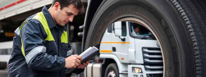 Missouri CDL Vehicle Inspection Flashcards