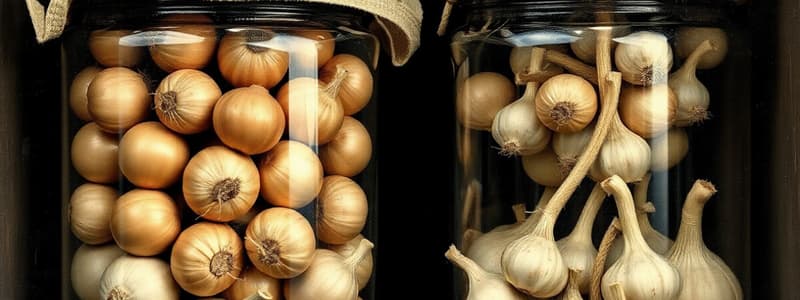 Storage of Onions and Garlic