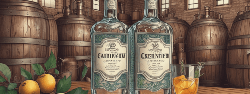 Gin destilado: Características y tipo