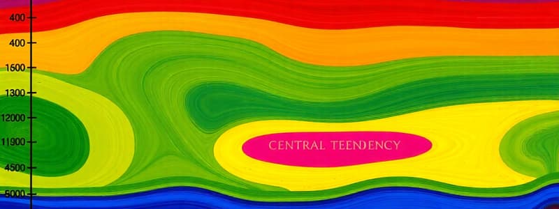 Measures of Central Tendency and Spread