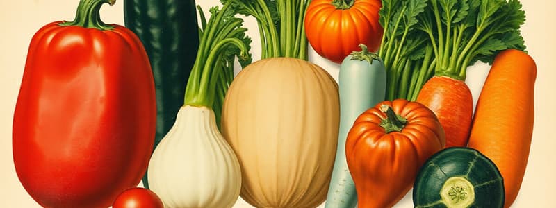 Vegetable Classification Quiz