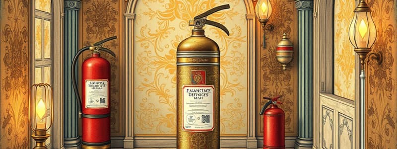 NFPA 10 Fire Extinguisher Definitions