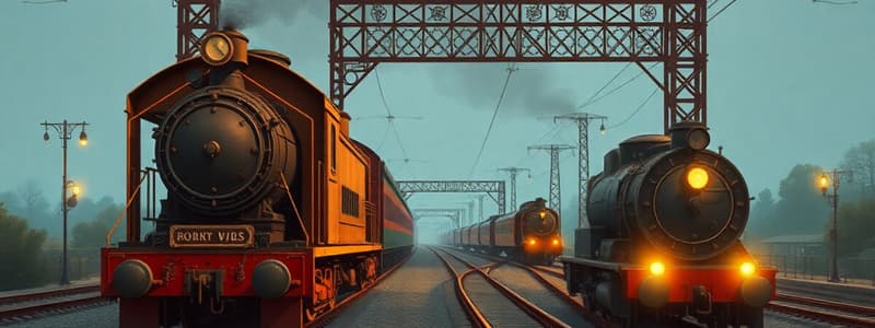 Railway Operations and Sidings Quiz