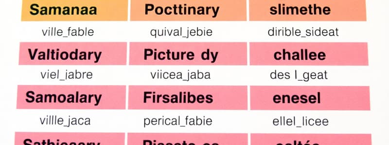 Spanish Basics: Verbs, Days, and Greetings