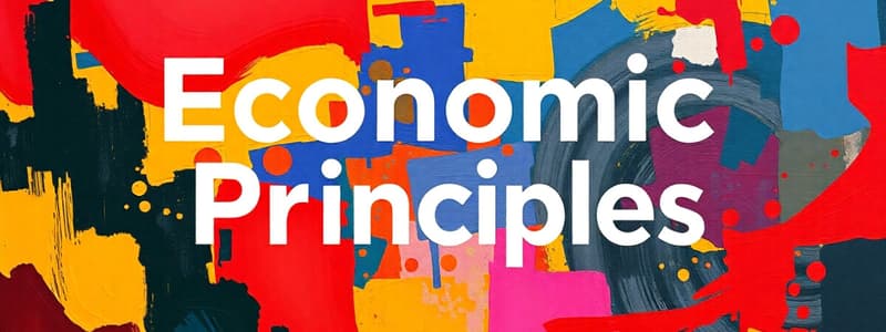 Économie Chapitre 1 : Principes Économiques