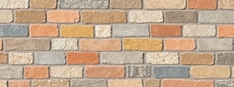 Masonry Units and Wall Terminology