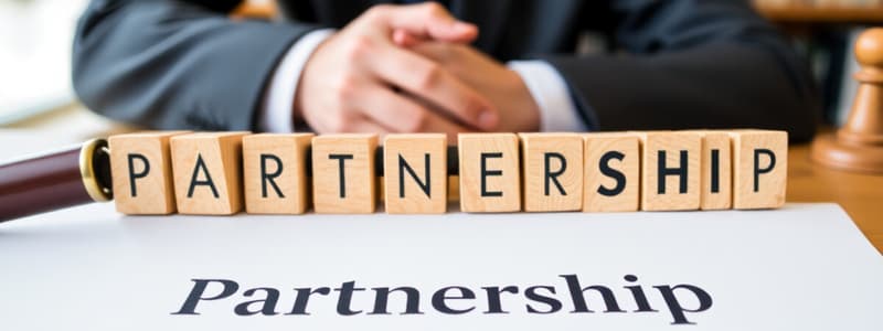 Partnership Types and Incorporation