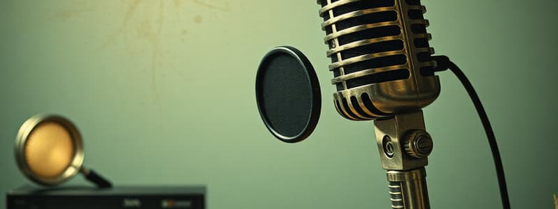 Audio Equipment: Microphones and Accessories