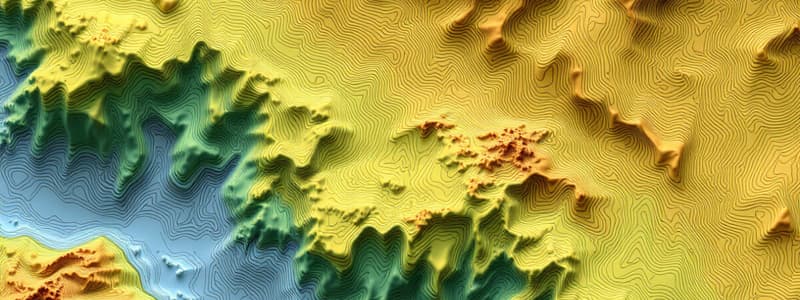 Contour Lines and Elevations Quiz