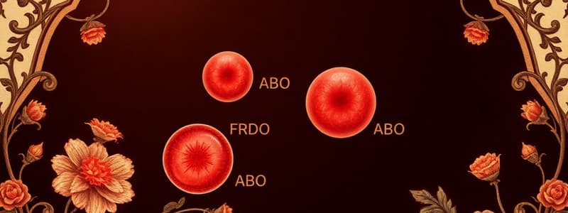 MD137 Haematology - Lecture 4: Blood Groups