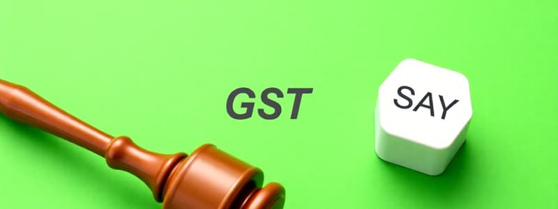 GST Overview and Taxable Events