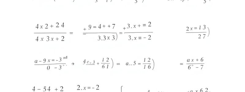 Algebra Practice Problems