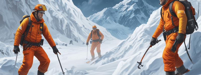 Avalanche Awareness for Mine Rescue