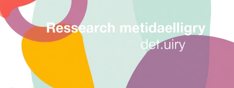 Research Methodology Overview