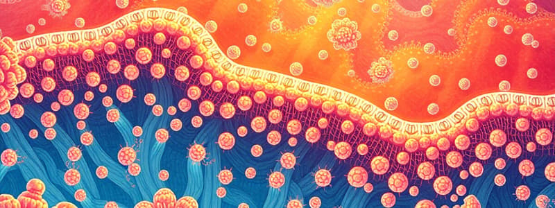 Cell Biology Membrane Structure Quiz