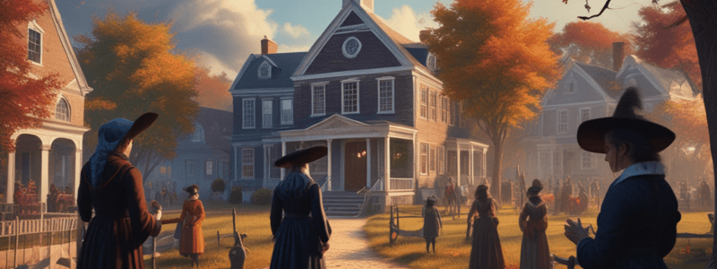 Colonial America History Quiz