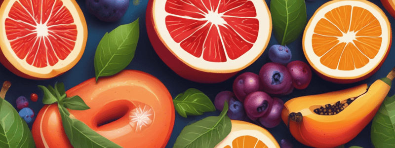 Benefits of Fruit Consumption Quiz