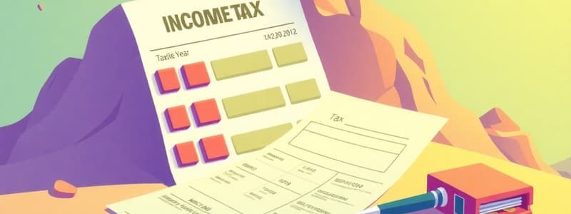 Income Tax Return Concepts