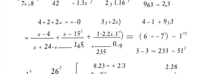 Algebra Properties and Proportions Flashcards