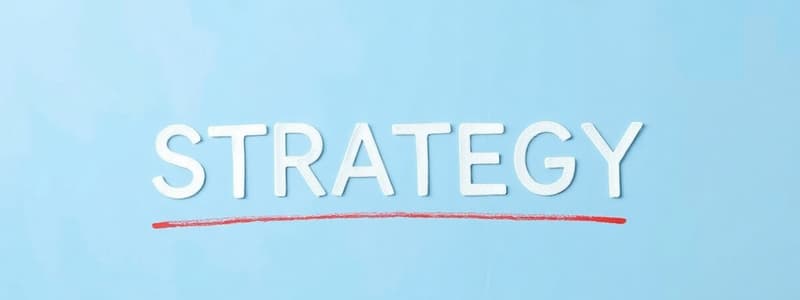 Strategic Management: Five Ps Overview