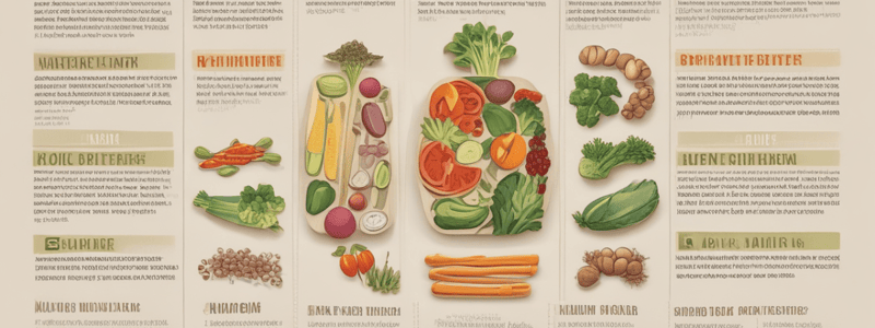 Nutrient Requirements and Dietary Reference Intakes